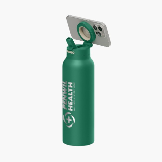 24 oz RINGO Pro Water Bottle with Magnetic Booster Ring - Engraved