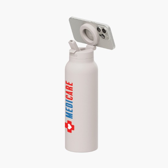 24 oz RINGO Pro Water Bottle with Magnetic Booster Ring - Full Color