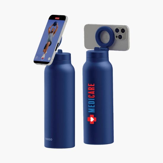 24 oz RINGO Pro Water Bottle with Magnetic Booster Ring - Full Color
