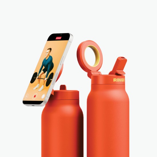 32 oz RINGO Pro Water Bottle with Magnetic Booster Ring - Full Color