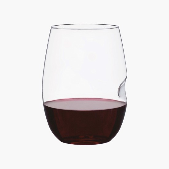 govino® 16 oz Shatterproof Wine Glass with Thumb Notch