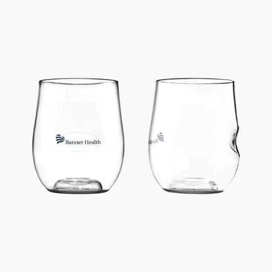 govino® 12 oz Shatterproof Wine Glass with Thumb Notch