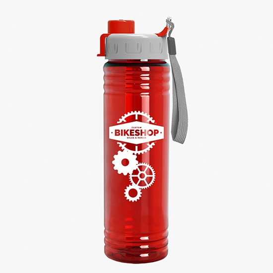 24 oz Slim Fit Water Bottle with Quick Snap Lid
