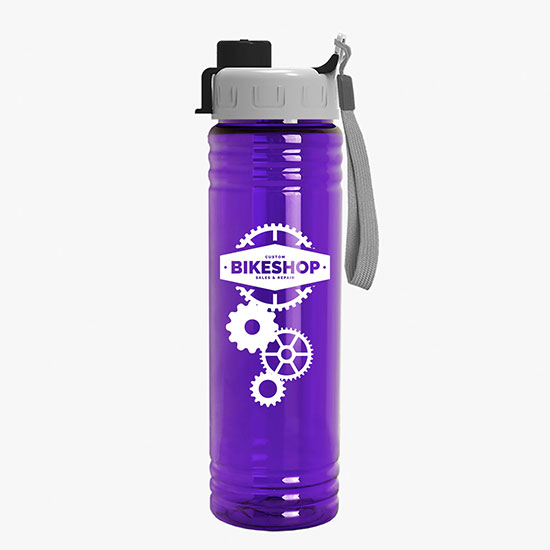 24 oz Slim Fit Water Bottle with Quick Snap Lid