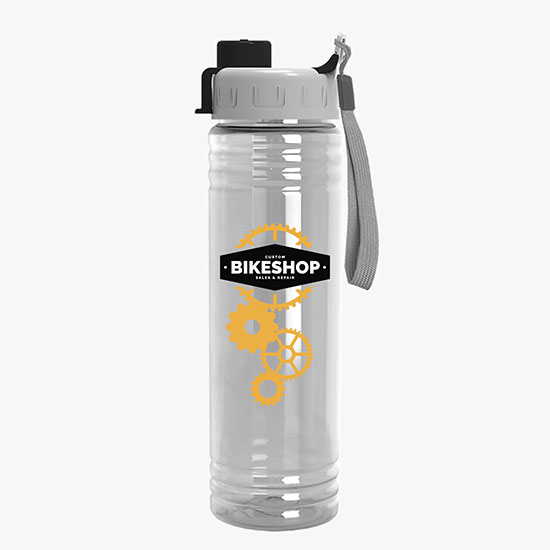 24 oz Slim Fit Water Bottle with Quick Snap Lid - Full Color