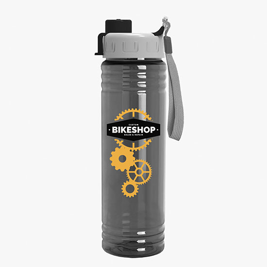 24 oz Slim Fit Water Bottle with Quick Snap Lid - Full Color