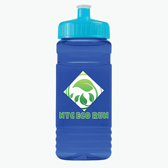20 oz UpCycle Water Bottle with Push-Pull Lid - Full Color