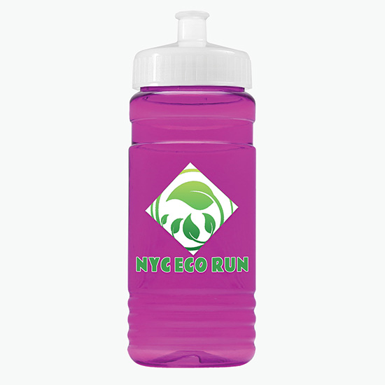 20 oz UpCycle Water Bottle with Push-Pull Lid - Full Color
