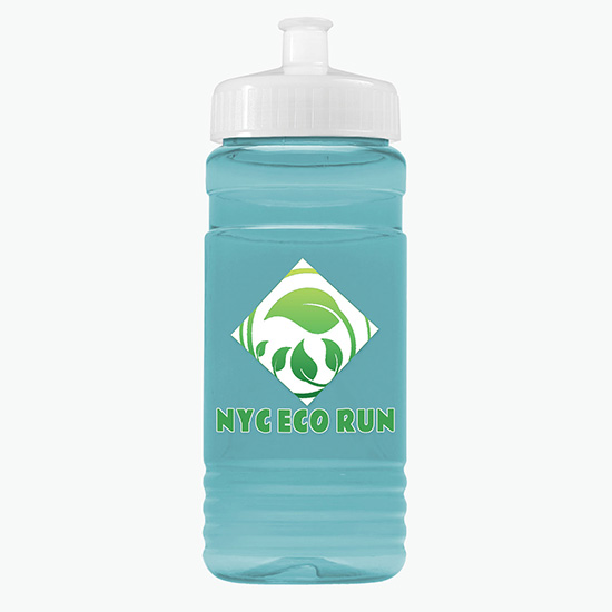 20 oz UpCycle Water Bottle with Push-Pull Lid - Full Color