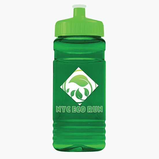 20 oz UpCycle Water Bottle with Push-Pull Lid - Full Color