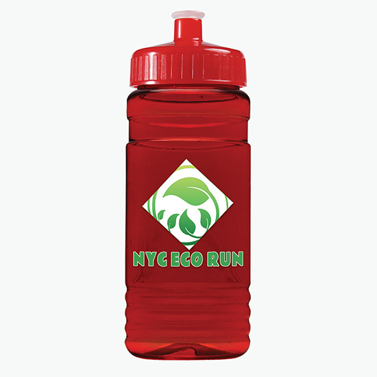 20 oz UpCycle Water Bottle with Push-Pull Lid - Full Color