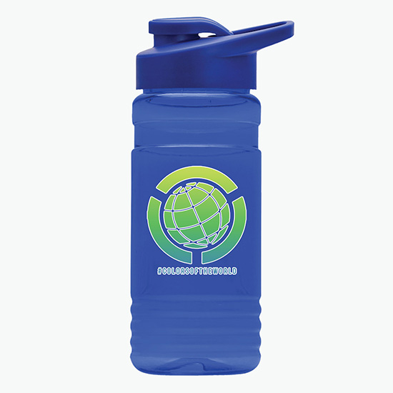 20 oz UpCycle Water Bottle with Drink-Thru Lid - Full Color