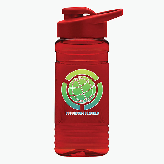 20 oz UpCycle Water Bottle with Drink-Thru Lid - Full Color