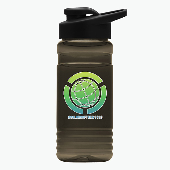 20 oz UpCycle Water Bottle with Drink-Thru Lid - Full Color
