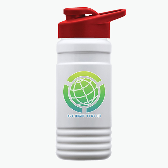 20 oz UpCycle Water Bottle with Drink-Thru Lid - Full Color