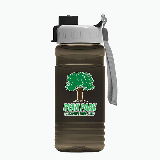 20 oz UpCycle Water Bottle with Quick Snap Lid - Full Color