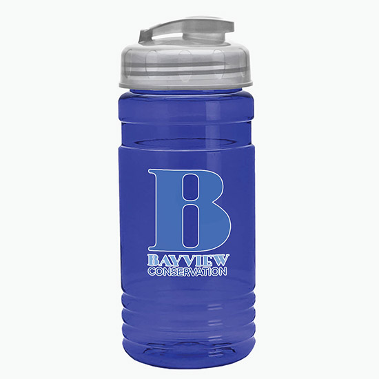 20 oz UpCycle Water Bottle with Flip Lid - Full Color