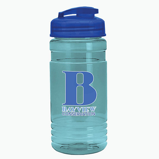 20 oz UpCycle Water Bottle with Flip Lid - Full Color