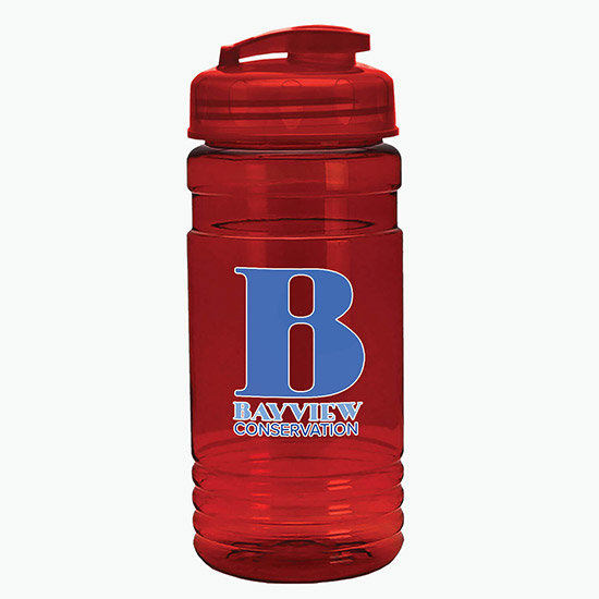20 oz UpCycle Water Bottle with Flip Lid - Full Color