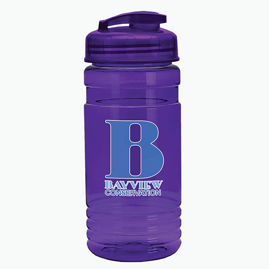 20 oz UpCycle Water Bottle with Flip Lid - Full Color