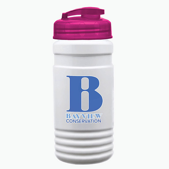 20 oz UpCycle Water Bottle with Flip Lid - Full Color