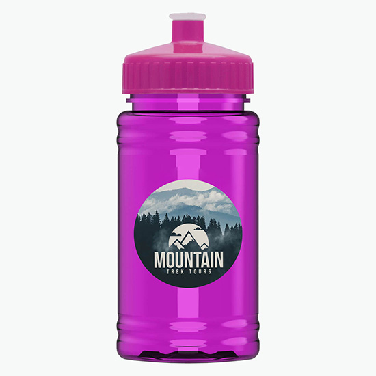 16 oz UpCycle Mini Sports Bottle with Push-Pull Lid - Full Color