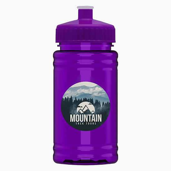 16 oz UpCycle Mini Sports Bottle with Push-Pull Lid - Full Color