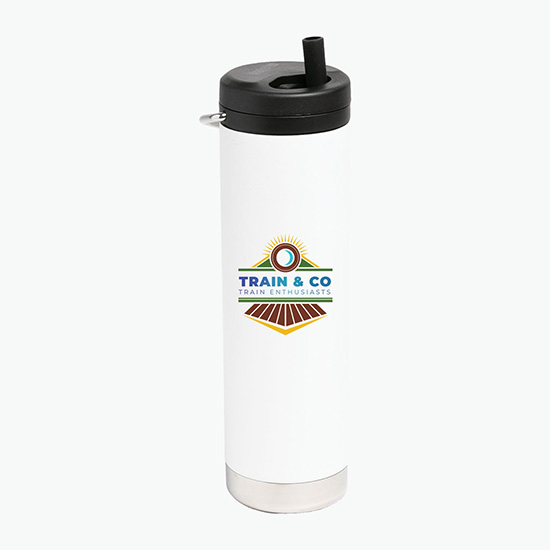 20 oz Klean Kanteen Eco TK Wide with Twist Straw Cap - Full Color