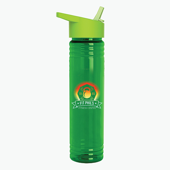 32 oz Tritan Adventure Bottle with Flip Straw Lid - Full Color