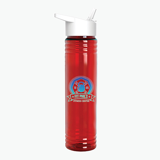 32 oz Tritan Adventure Bottle with Flip Straw Lid - Full Color