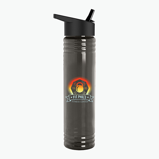 32 oz Tritan Adventure Bottle with Flip Straw Lid - Full Color