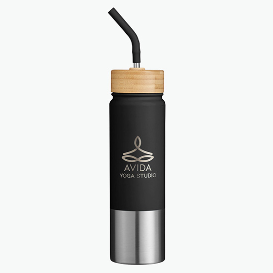 24 oz Econscious Playa Recycled Stainless Tumbler with Bamboo Lid - 24-Hour Production