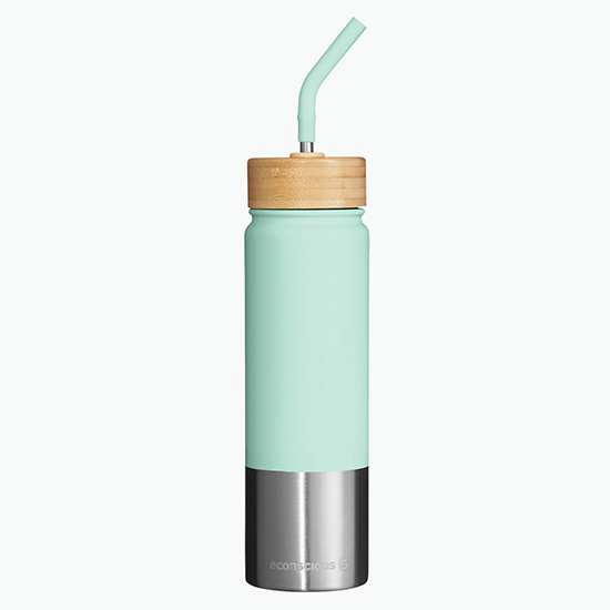 24 oz Econscious Playa Recycled Stainless Tumbler with Bamboo Lid - 24-Hour Production