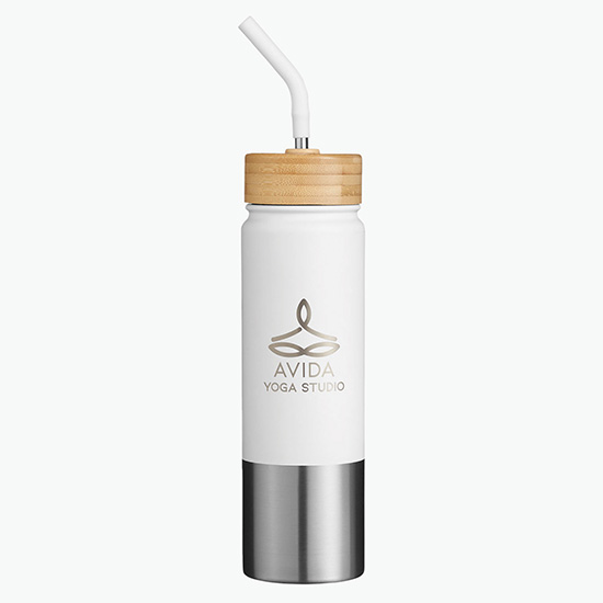 24 oz Econscious Playa Recycled Stainless Tumbler with Bamboo Lid - 24-Hour Production
