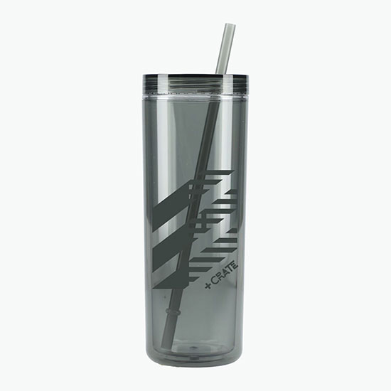 16 oz Chroma Recycled Acrylic Straw Tumbler - 24-Hour Production