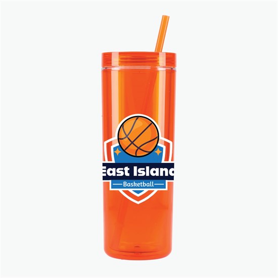 16 oz Chroma Recycled Acrylic Straw Tumbler - Full Color