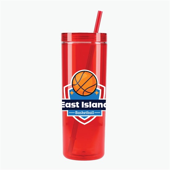 16 oz Chroma Recycled Acrylic Straw Tumbler - Full Color
