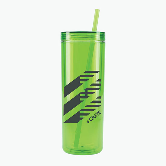 16 oz Chroma Recycled Acrylic Straw Tumbler