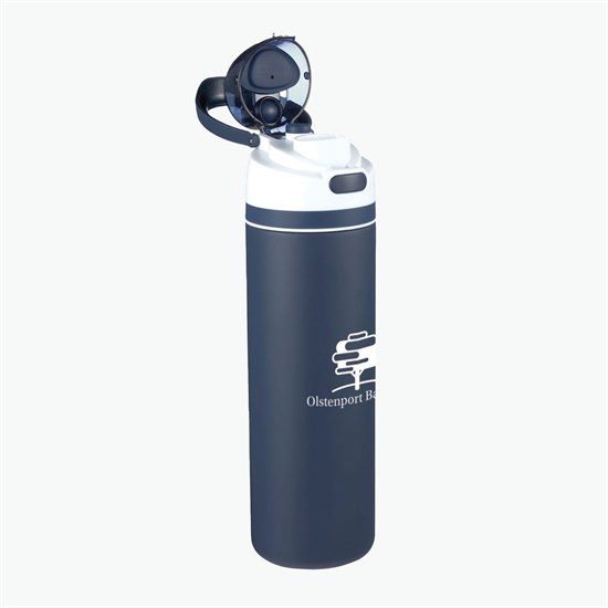 28 oz Elvin Recycled Bottle with Dual Function Lid - 24-Hour Production