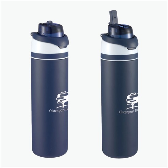 28 oz Elvin Recycled Bottle with Dual Function Lid - 24-Hour Production