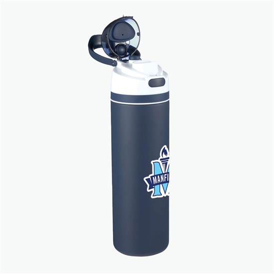 28 oz Elvin Recycled Bottle with Dual Function Lid - Full Color
