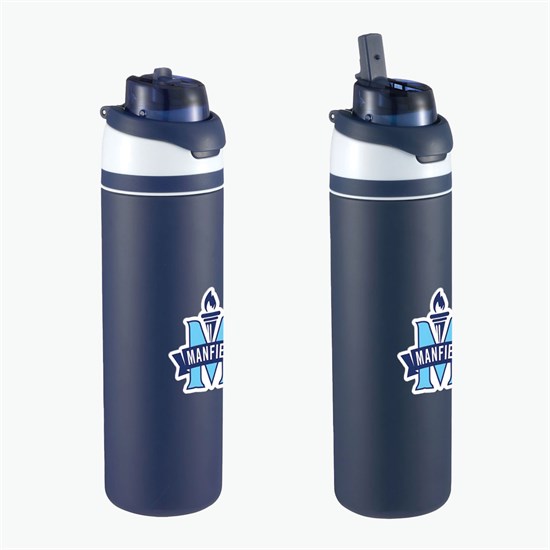 28 oz Elvin Recycled Bottle with Dual Function Lid - Full Color