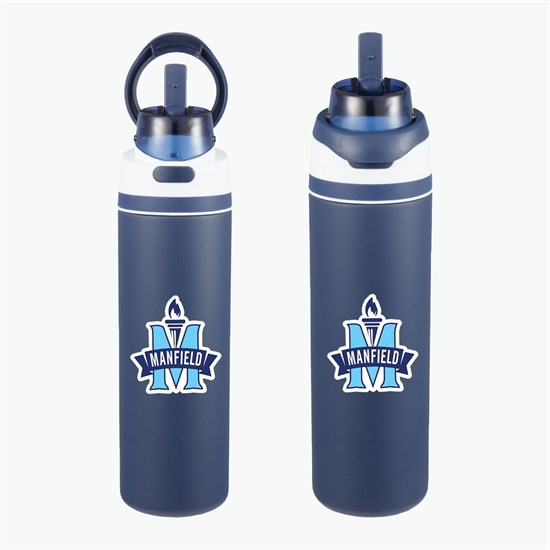 28 oz Elvin Recycled Bottle with Dual Function Lid - Full Color