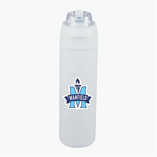 28 oz Elvin Recycled Bottle with Dual Function Lid - Full Color
