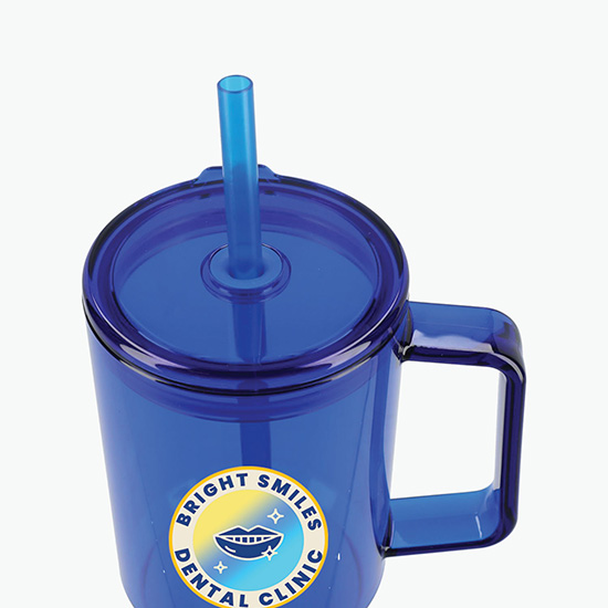 40 oz Recycled Acrylic Travel Mug - Multi-Color Imprint