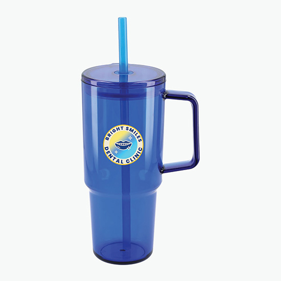 40 oz Recycled Acrylic Travel Mug - Multi-Color Imprint