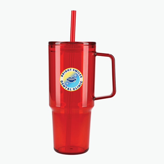 40 oz Recycled Acrylic Travel Mug - Multi-Color Imprint