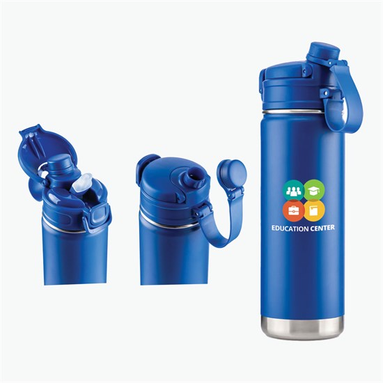 32 oz EcoPatriot Recycled Dual-Lid Bottle - Full Color