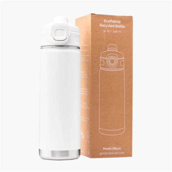 32 oz EcoPatriot Recycled Dual-Lid Bottle - Full Color
