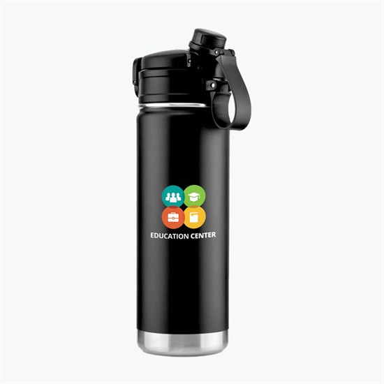 32 oz EcoPatriot Recycled Dual-Lid Bottle - Full Color